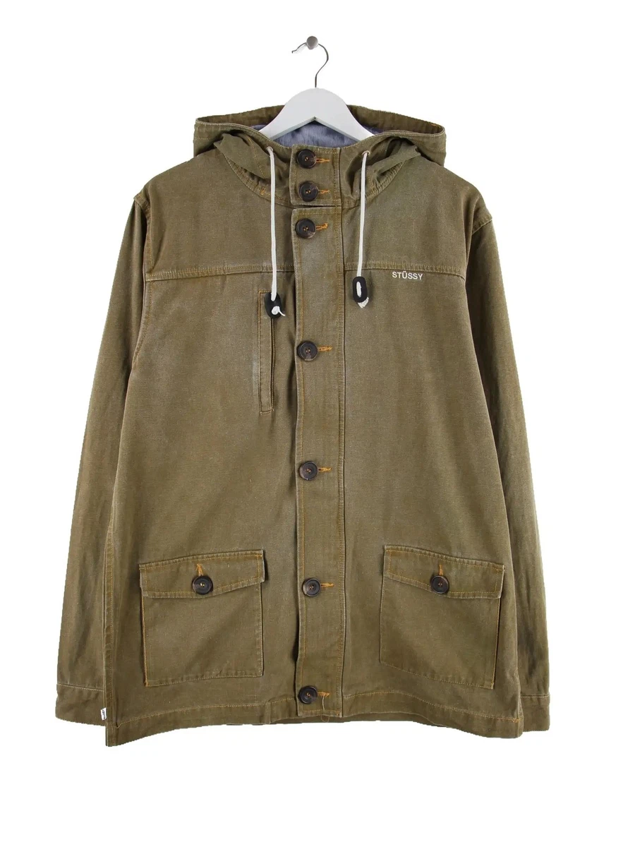 Veste Parka Stüssy Bordeaux Vintage - Streetwear Homme, Occasion Très Bon état
