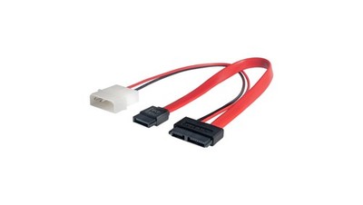 5901720133373 Adapter z kablem Akyga AK-CA-45 Slimline SATA (f) / data SATA (f) 