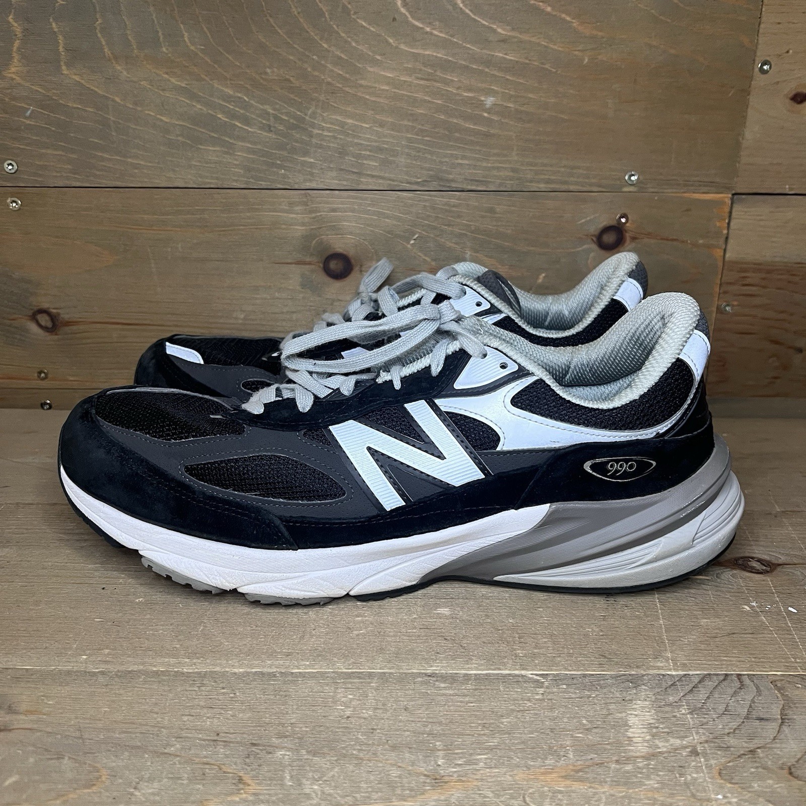 SAOLA New Balance 990v6 Nero Made in USA Sneakers da Corsa M990BK6 Uomo Taglia 13