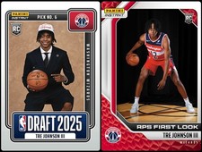 2025-26 Panini Instant Tre Johnson DRAFT NIGHT/RPS FIRST LOOK Wizards #6 #35 RC