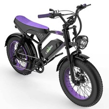 Electric Bike for Adults Peak 1500W Motor Retro E Bike Range 80Miles 48V 20Ah