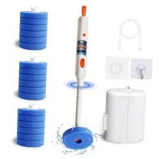 Electric Toilet Brush and Holder Set, 2025 New 4-in-1 Disposable Scrub Kit, 18