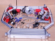 Jdm Universal T3t4 Turbo Kit Turbochargerintercoolerwastegatebovboost Gauge