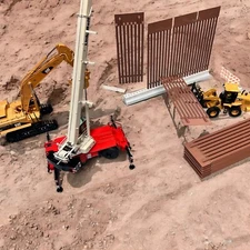United States Border Wall Construction Scale Model 1/50