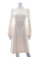 Valentino Embroidered Silk Dress / Ivory / RRP