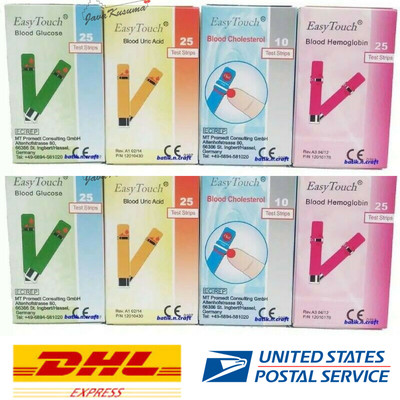EASY TOUCH TEST (Hemoglobin, Cholesterol, Uric Acid, Glucose) STRIPS