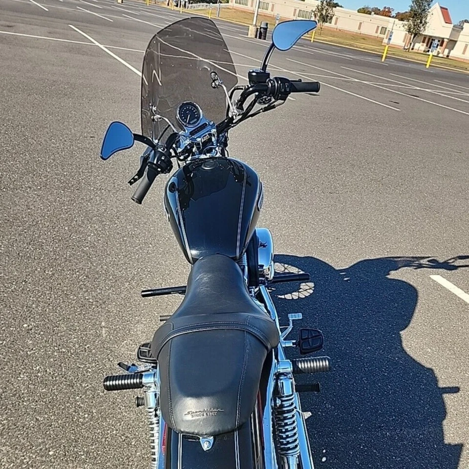 Barra de choque frontal deslizante superior para Harley Sportster Custom XL1200C 2004-20 - Imagem 3 de 4