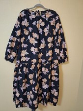 Who What Wear Floral Womens Size 2X Summer Dark Cottagecore Office Career
