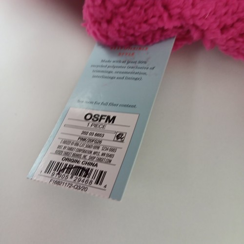 Cat & Jack Infinity Scarf Pink Teddy Fleece Girl's One Size Neck Warmer NWT - Picture 5 of 7