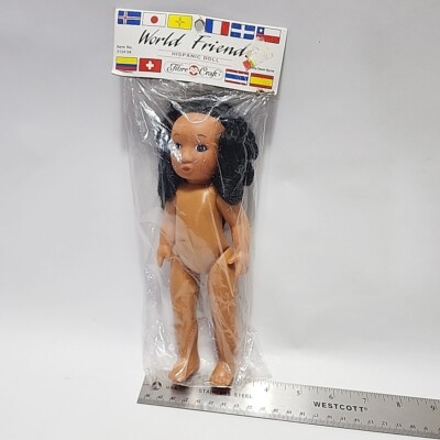 New Vintage Hispanic Fibre Craft Doll 1988 Word Friends 9'' NIP Item 3134 04