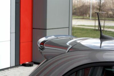 For Fiat 500 Abarth Mk1 FL Spoiler Wing Extension Maxton Design Gloss Black Abs