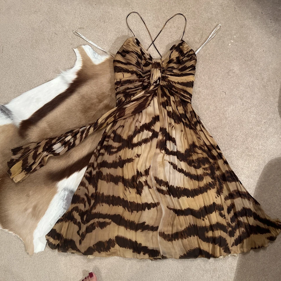 Vestido Roberto Cavalli 100 % seda Foto 2 de 4