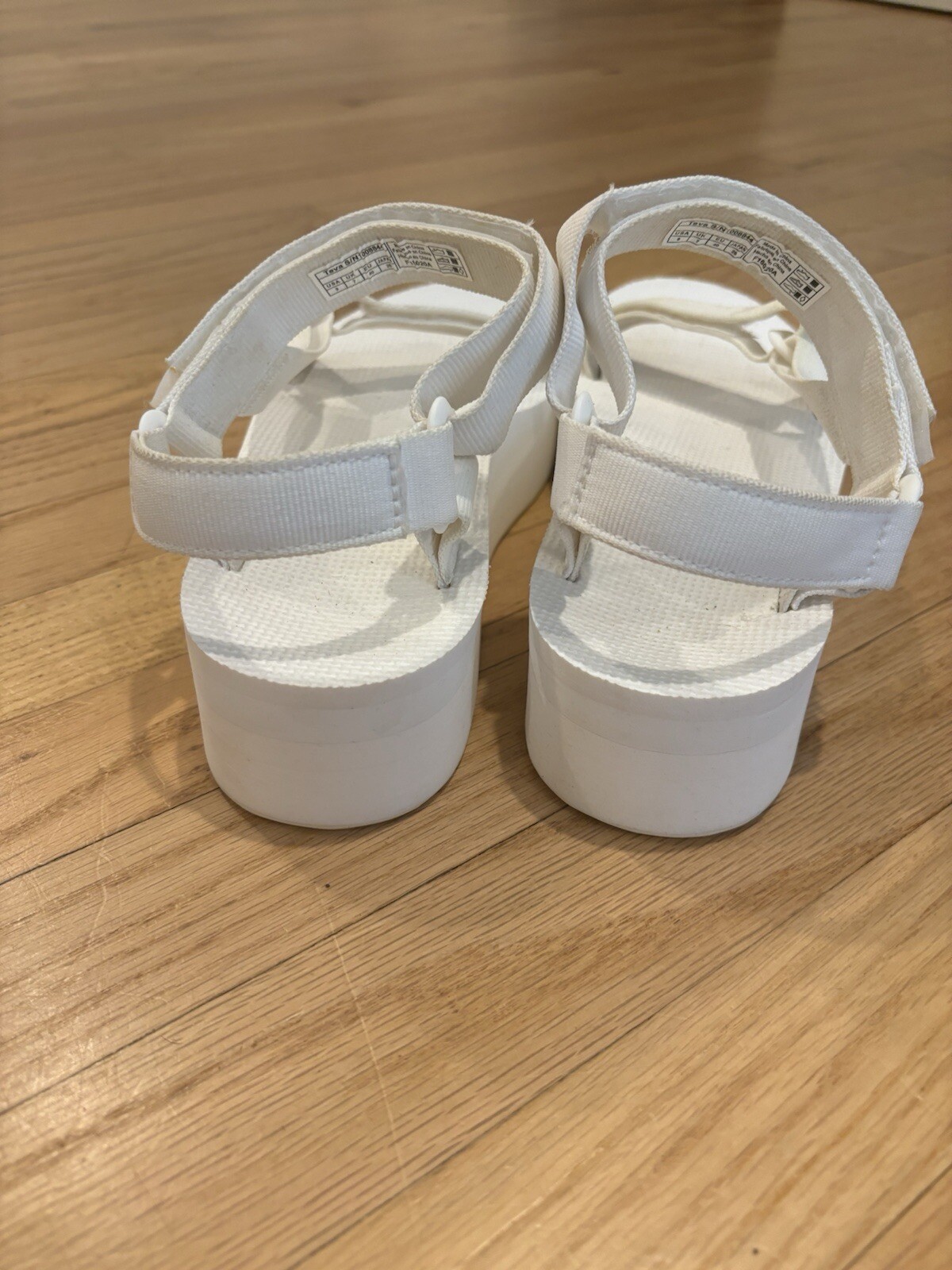 TEVA FLATFORM UNIVERSAL WHITE PLATFORM SANDALS US… - image 4