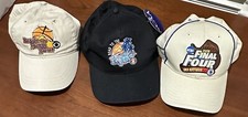 Lot of 3 Diff. Clark Kellogg SIGNED CBS NCAA Final Four Unused Adjustable Hats