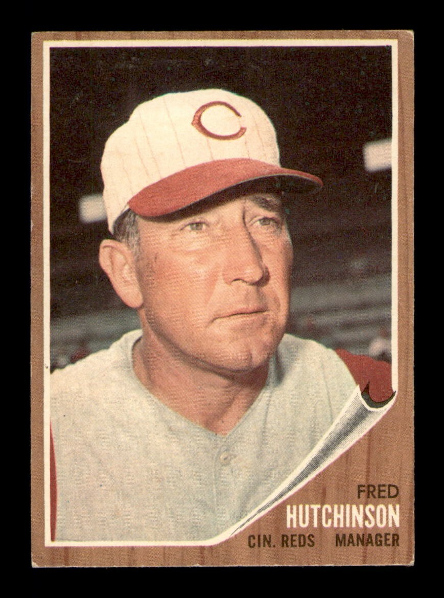 1962 Topps #172 Fred Hutchinson Manager EX Condition from OBGcards