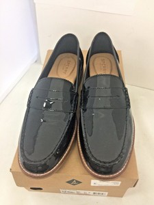 sperry seaport penny loafer black