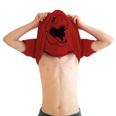 Youth Ask Me About My Trex T Shirt Funny Cool Dinosaur Flip Graphic Print Kids