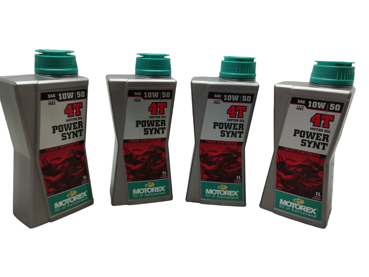 MOTOREX Power Synt 4T Motoröl Öl 10W50 JASO MA2 API SN/SM/SL - 4L 4 Liter