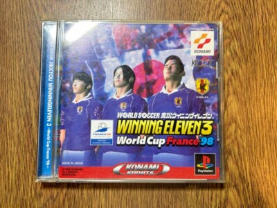 Winning Eleven 3 World Cup France 98 PES PS1 Sony PlayStation Konami Japan NTSC