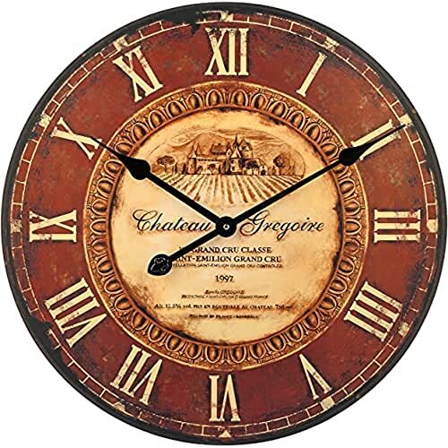 TechnoLine WT 1511 Orologio da Parete, Marrone, 50x2.5x50 cm