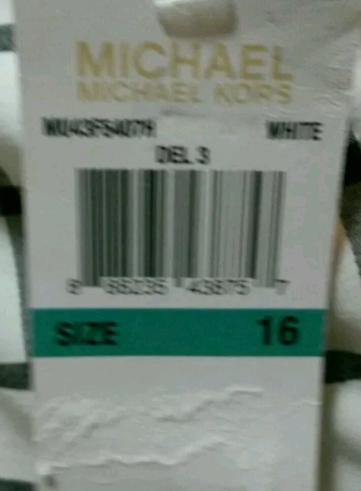 Pantaloni MICHAEL Michael Kors skinny stampa a griglia taglia 16*