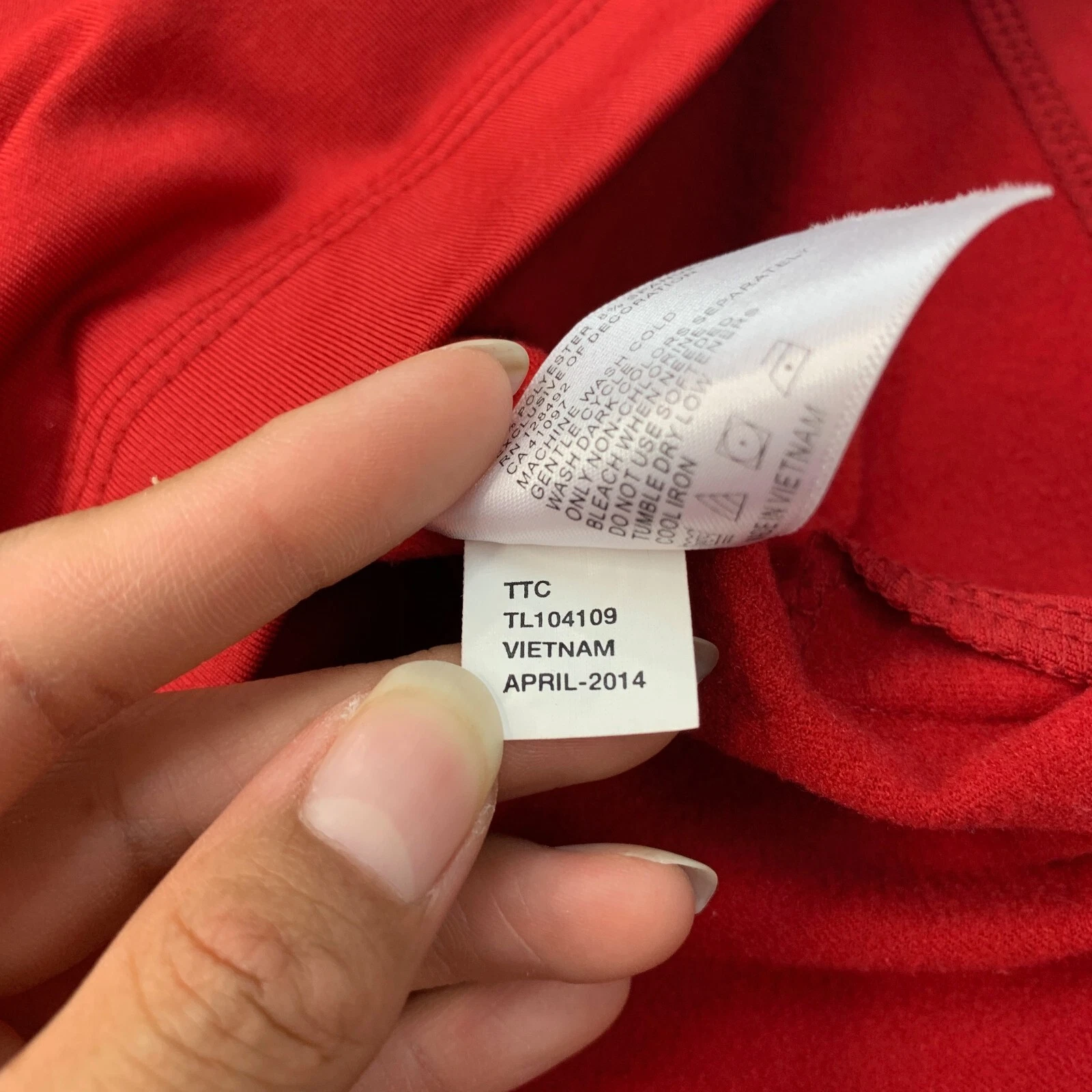 VETEMENTS Greg Norman Felpa Uomo M Media Rossa PlayDry Quarto Zip Foderata in Pile Golf