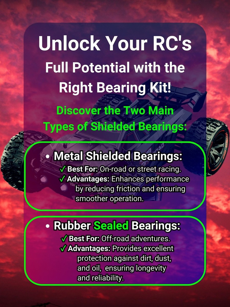RCScrewZ Rubber Shielded Bearings kyo156r for Kyosho Turbo