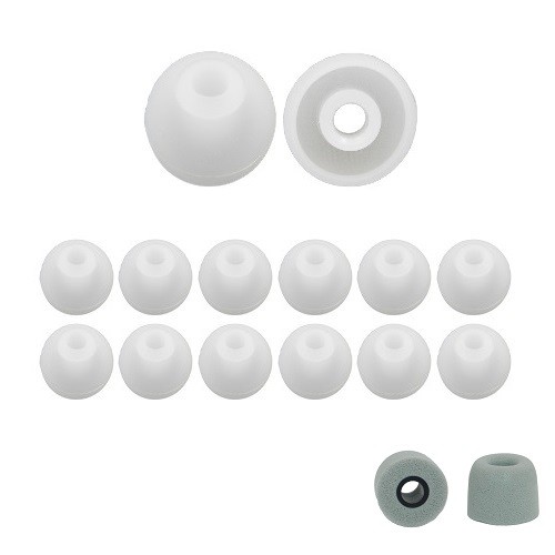 Replacement Silicone Earbud Tips For Audio-Technica & More (Multiple Sizes)