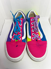 VANS Old Skool Neon Color Block Shoes Unisex Men's 5.5 Women's 7.0