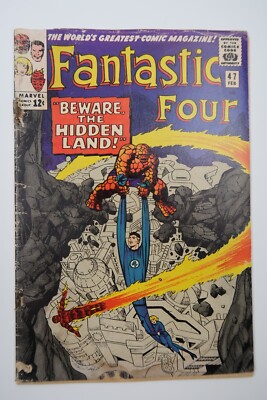 Fantastic Four #47 2nd Black Bolt 1st Maximus & Alpa Primitives Marvel 1966