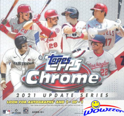 2021 Topps Chrome Update Baseball EXCLUSIVE HUGE Factory Sealed MEGA Box!