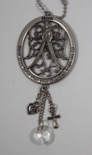 12KD Mom Never drive faster than GUARDIAN ANGEL can fly CAR CHARM ornament ganz