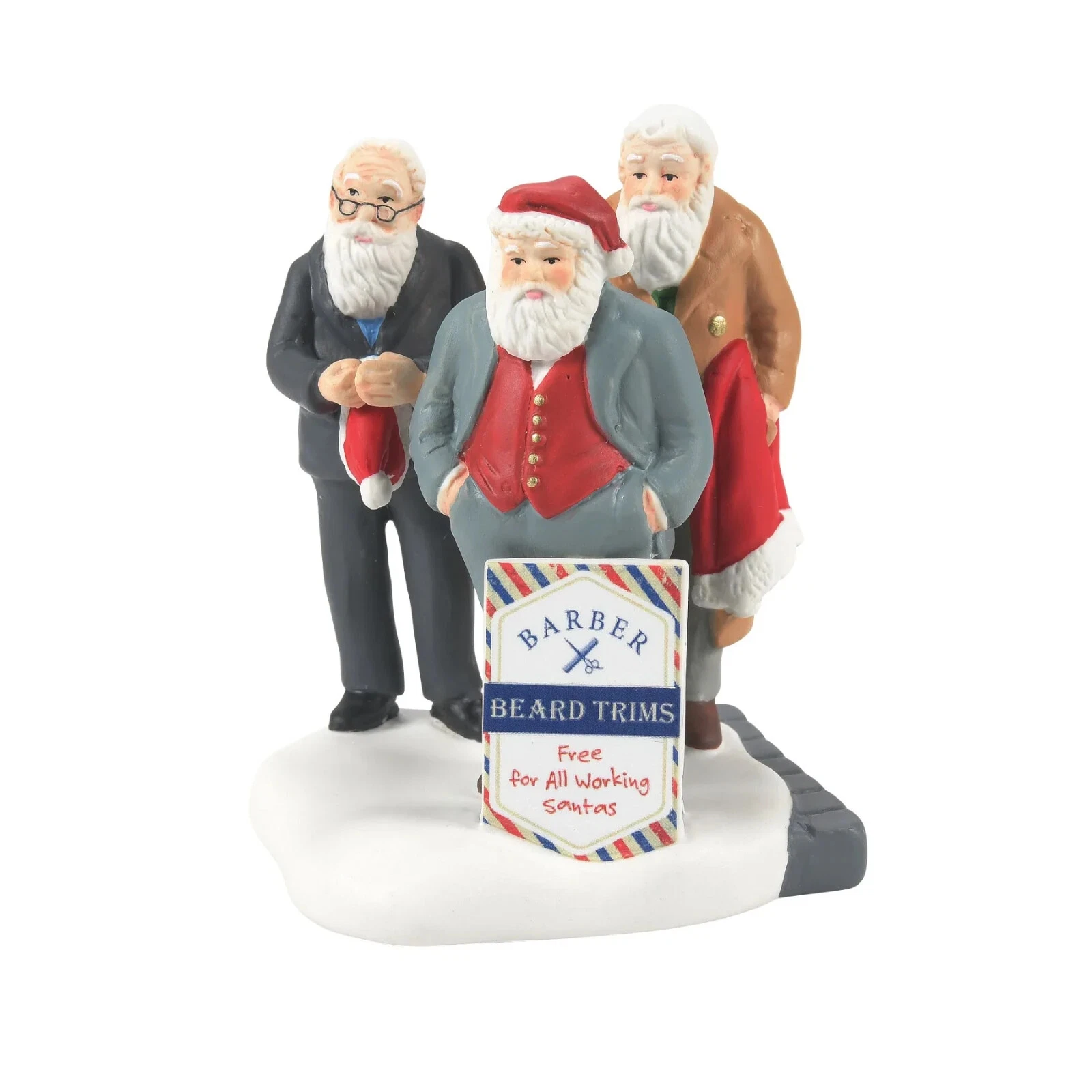 Department 56 A Shave In Time For Christmas Figure - Thumbnail 5