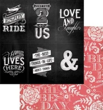 Chalk Studio -Quote Me, DS scrapbook paper - My Mind's Eye CS3006