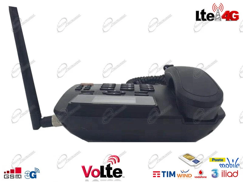 Telefono Fisso 4G LTE Hotspot Wi-F Bluetooth per SIM Menù Italiano Tasti Grandi - Immagine 2 di 3