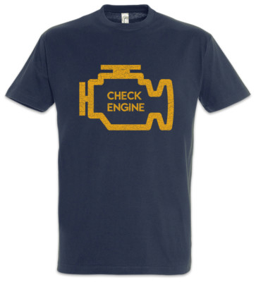 Check Engine T-Shirt Race Racing car Driver Racer Petrol Head Fun Love Addiction