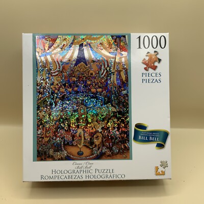 Circus Circo Bill Bell Holographic Puzzle Rompecabezas Holografico 1000 Pieces