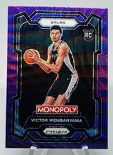 2023-24 Panini Prizm Monopoly Purple Wave Prizm Victor Wembanyama Spurs Rc #81