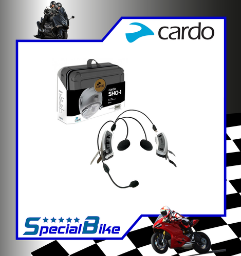 CARDO SHO-1 INTERFONO AURICOLARE CASCO MOTO BLUETOOTH SINGOLO RADIO MP3 |  eBay