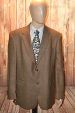 Austin Reed Men Wool Elbow Patch 2 Front Wooden Buttons Blazer Size 44L
