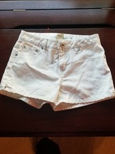 Girls size 10 Regular White AriZona denim shorts