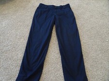Liz Clairborne Womens Blue Mid Rise Straight Leg Dress Pants Size 10