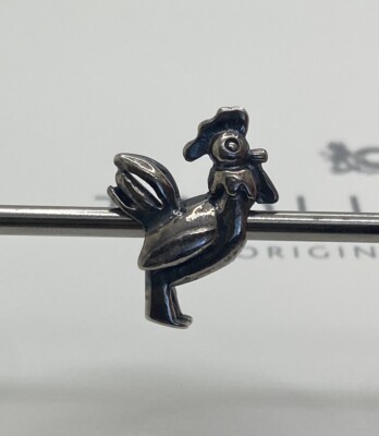 Trollbeads Rooster Silver 925 Extremely Rare Bead