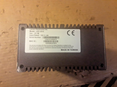 Lanner Electronics LEC-2312 Lüfterloser DIN Industrie PC 2xLAN 2xUSB 1xVGA, OHNE PSU
