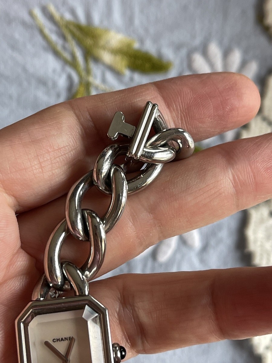 Chanel Premiere H1064 S Quartz Watch Silver SS Shell Pearl Dial | eBay