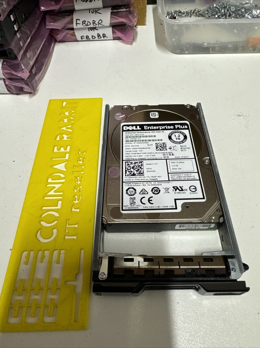 Dell Compellent SAS 10k 12G Hard Drive RWV5D SCv2020