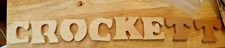 1.5 inch Mini Small Wood Letters 5mm Thick Alphabet Letters Spells Name CROCKETT