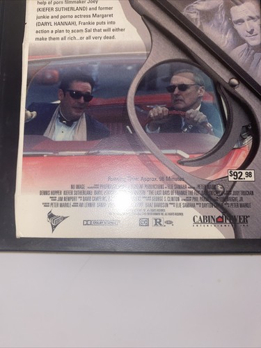 The Last Days of Frankie the Fly VHS Action Adventure Mafia Drugs Thriller OOP - Foto 10 di 19