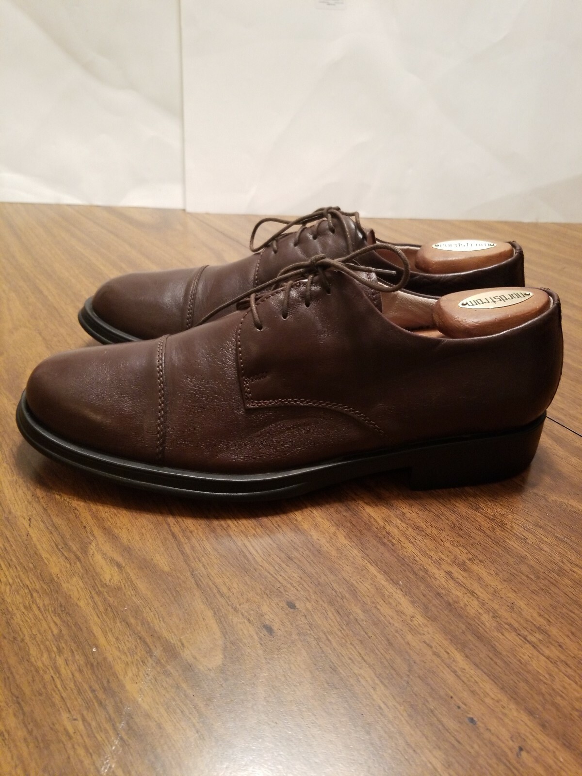 SAOLA SCARPE ELEGANTI JOSEPH & FRISS UOMO PELLE MARRONE COPTOE DERBY OXFORD TAGLIA 12 M ...