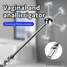 Metal Hollow Cleaning Anal Shower Enema Douche Nozzle Wash Vaginal Colon Cleaner
